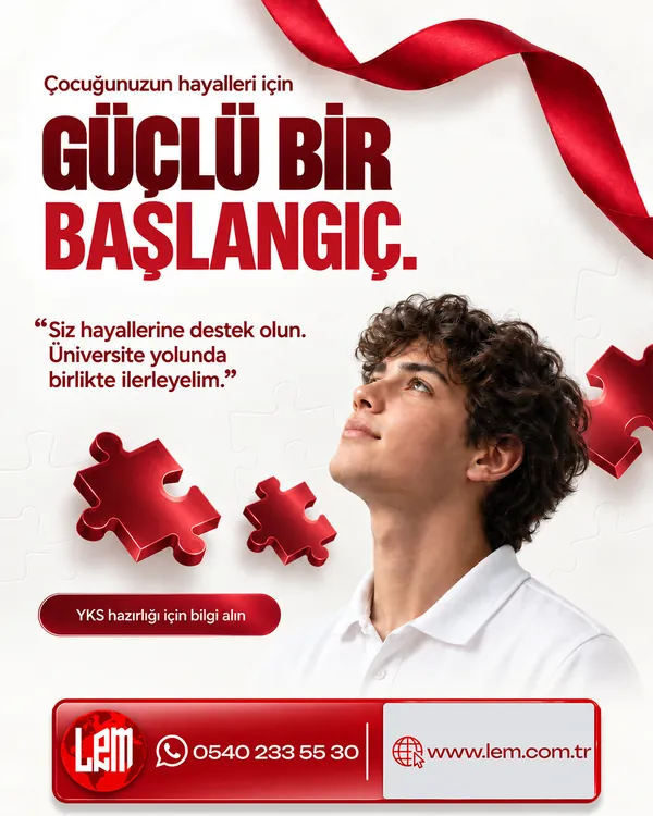LEM Eğitim Kurumları — YKS hazırlık kaydı gönderisi